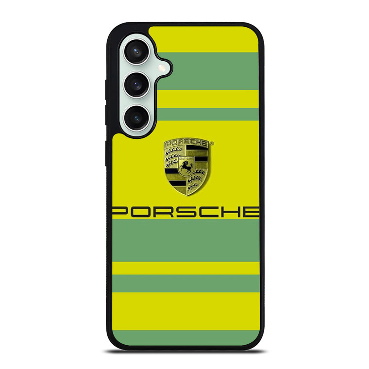 PORSCHE CAR LOGO YELLOW GREEN ICON Samsung Galaxy S23 FE Case Cover