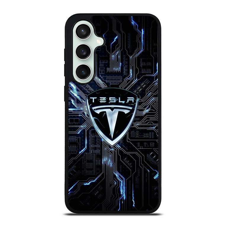 TESLA ELECTRIC CAR LOGO Samsung Galaxy S23 FE Case Cover