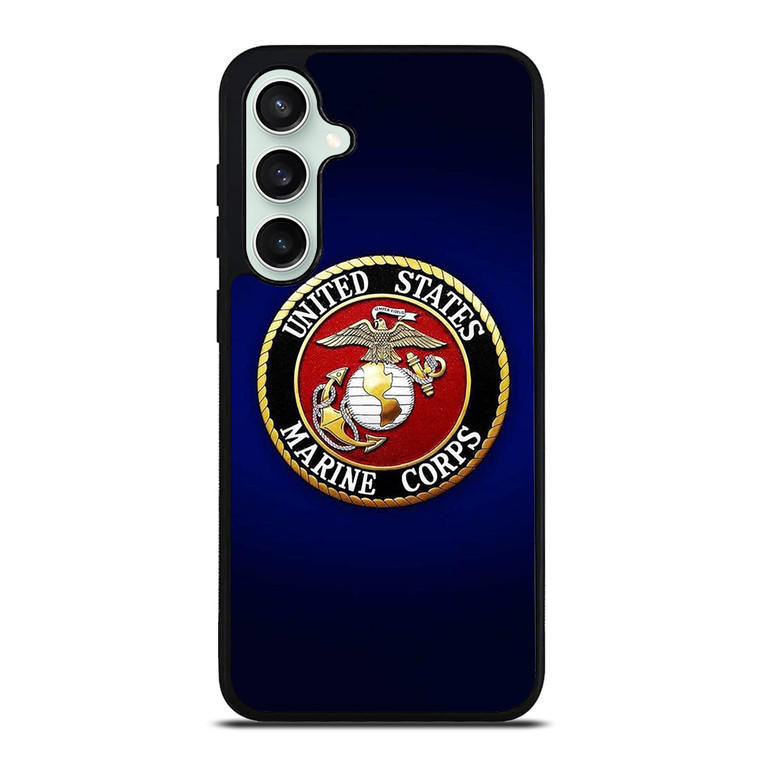 UNITED STATES US MARINE CORPS LOGO BLUE Samsung Galaxy S23 FE Case Cover