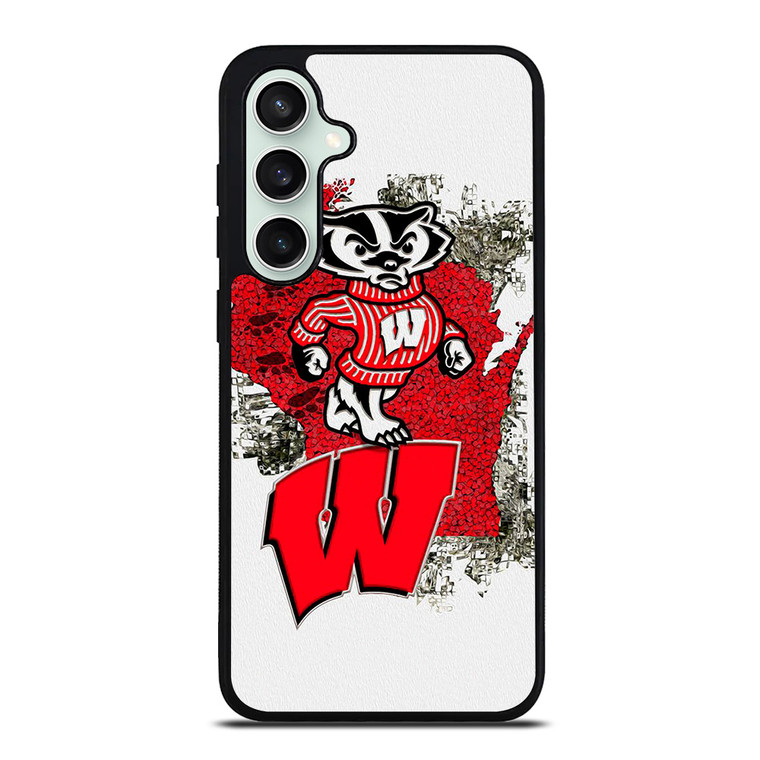 WISCONSIN BADGERS UNIVERSITY FOOTBALL LOGO Samsung Galaxy S23 FE Case Cover