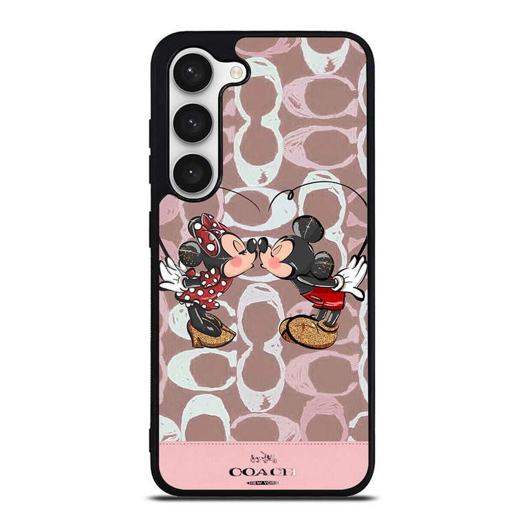 COACH NEW YORK LOGO MICKEY MINNIE MOUSE DISNEY KISS Samsung Galaxy S23 Case Cover