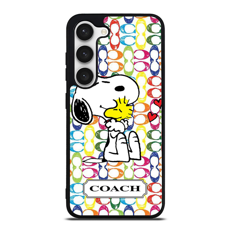 COACH NEW YORK LOGO SNOOPY THE PEANUTS Samsung Galaxy S23 Case Cover