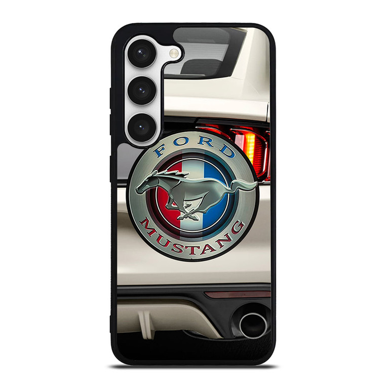 FORD MUSTANG CAR LOGO WHITE Samsung Galaxy S23 Case Cover