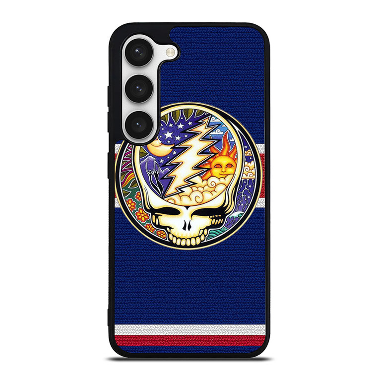 GRATEFUL DEAD BAND SKULL LOGO MOON AND SUN Samsung Galaxy S23 Case Cover