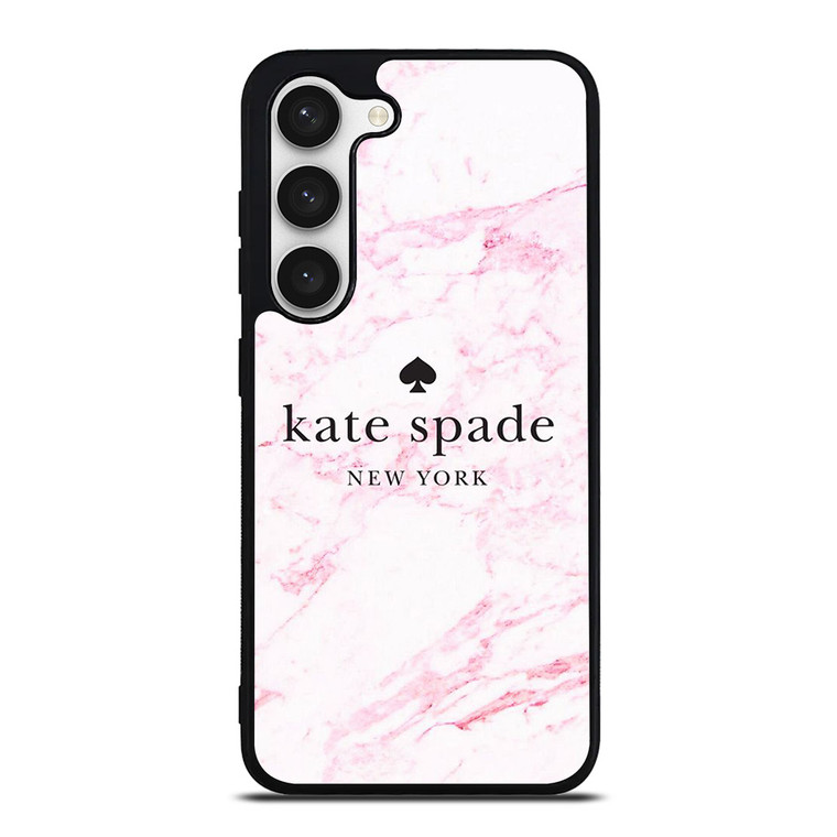 KATE SPADE NEW YORK LOGO PINK MARBLES Samsung Galaxy S23 Case Cover