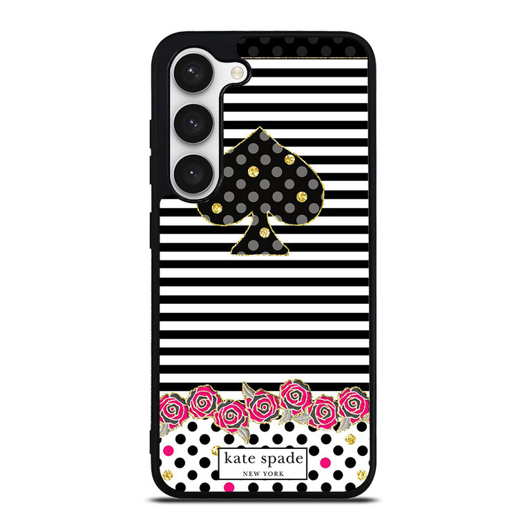 KATE SPADE NEW YORK LOGO STRIPES POLKADOTS Samsung Galaxy S23 Case Cover