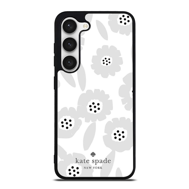 KATE SPADE NEW YORK LOGO WHITE FLOWER Samsung Galaxy S23 Case Cover