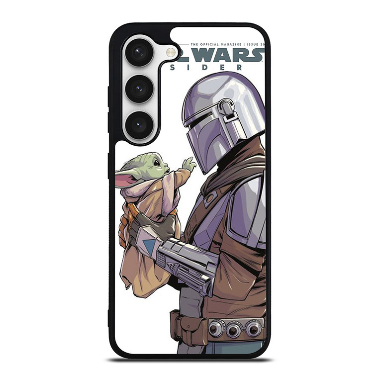 MANDALORIAN AND BABY YODA STAR WARS INSIDER Samsung Galaxy S23 Case Cover