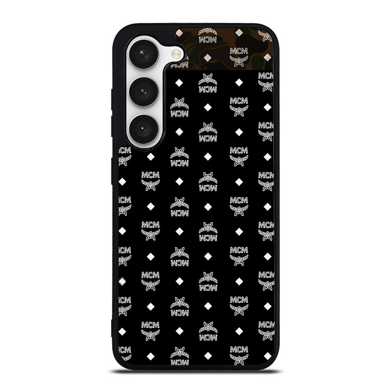 MCM MICHAEL CROMER MUNICH BLACK LOGO Samsung Galaxy S23 Case Cover
