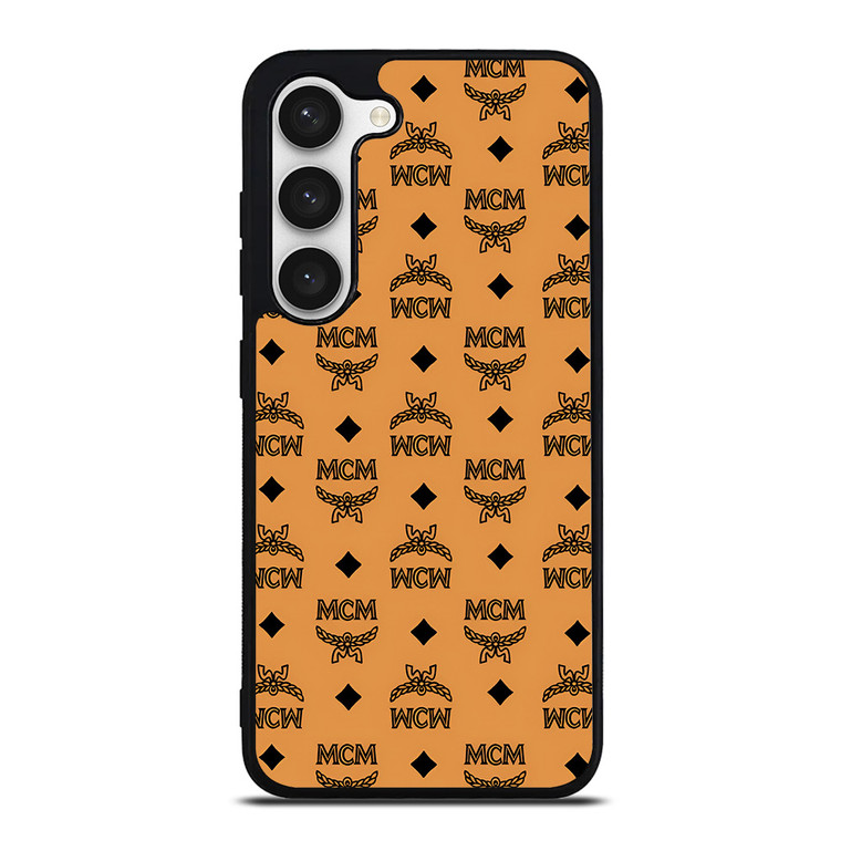MCM MICHAEL CROMER MUNICH LOGO BROWN Samsung Galaxy S23 Case Cover