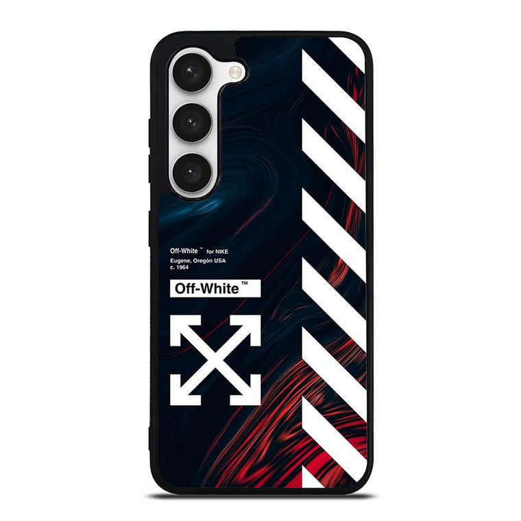 OFF WHITE LOGO MARBLE NIKE Samsung Galaxy S23 Case Cover