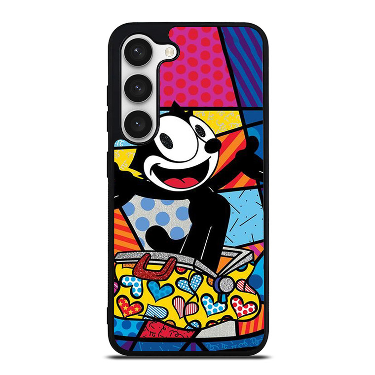 ROMERO BRITTO FELIX THE CAT ART Samsung Galaxy S23 Case Cover