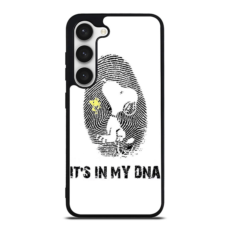 SNOOPY THE PEANUTS FINGER PRINT MY DNA Samsung Galaxy S23 Case Cover