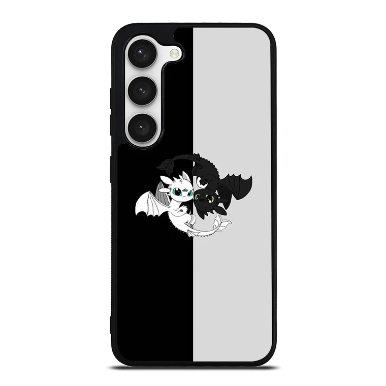 TOOTHLESS AND LIGHT FURY YIN YANG Samsung Galaxy S23 Case Cover