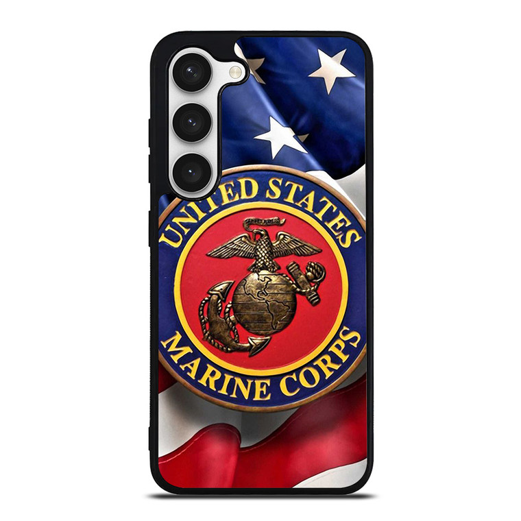 UNITED STATES US MARINE CORPS LOGO FLAG Samsung Galaxy S23 Case Cover
