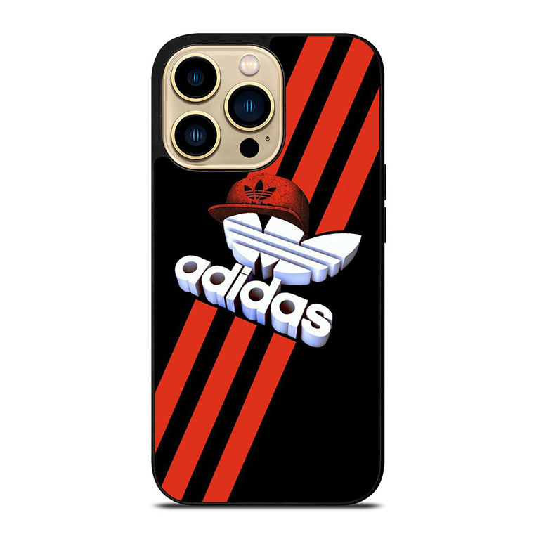 ADIDAS LOGO RED HAT iPhone 14 Pro Max Case Cover