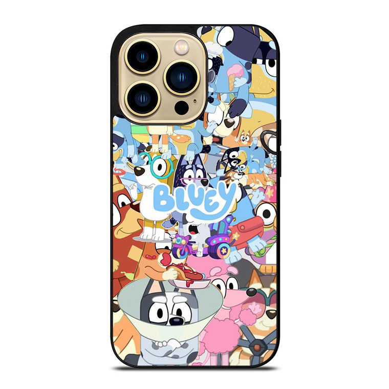 BLUEY CARTOON CHARACTERS COLLAGE iPhone 14 Pro Max Case Cover