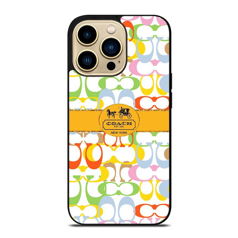 COACH NEW YORK LOGO LUXURY FASHION iPhone 14 Pro Max Case Cover