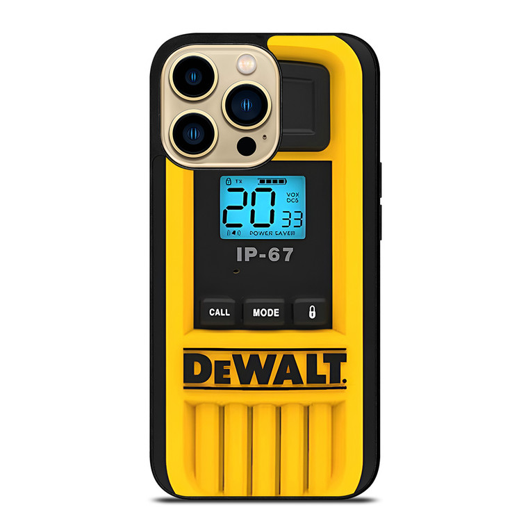 DEWALT TOOL LOGO HEAVY DUTY WALKIE TALKIE iPhone 14 Pro Max Case Cover