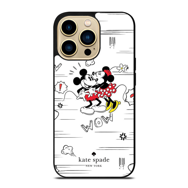 KATE SPADE NEW YORK LOGO X MICKEY MINNIE MOUSE DISNEY iPhone 14 Pro Max Case Cover