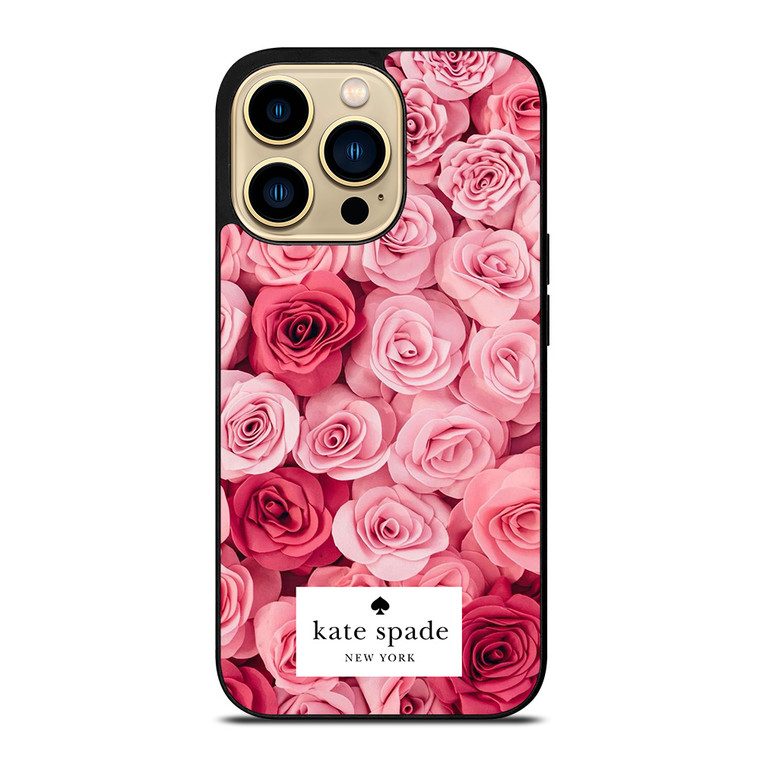 KATE SPADE NEW YORK ROSE PINK RED iPhone 14 Pro Max Case Cover
