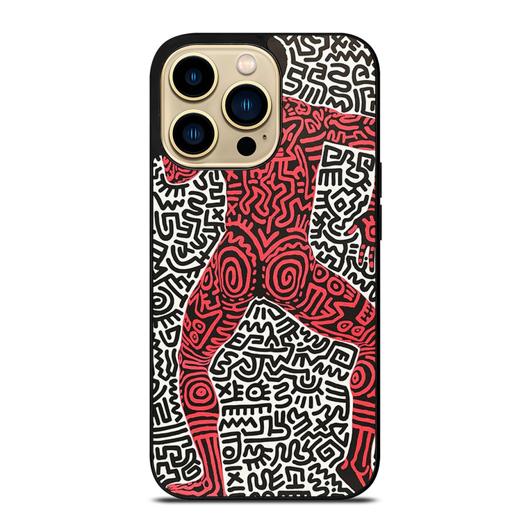 KEITH HARING ART INTO 84 iPhone 14 Pro Max Case Cover