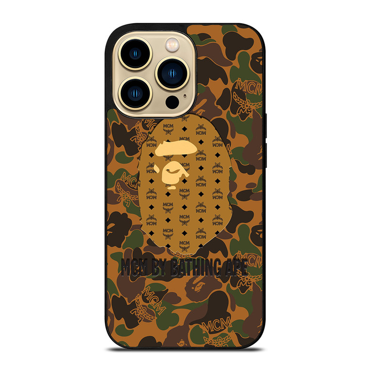 MCM MICHAEL CROMER MUNICH BATHING APE CAMO iPhone 14 Pro Max Case Cover