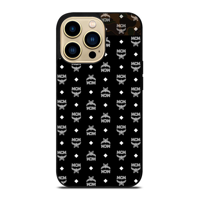 MCM MICHAEL CROMER MUNICH BLACK LOGO iPhone 14 Pro Max Case Cover