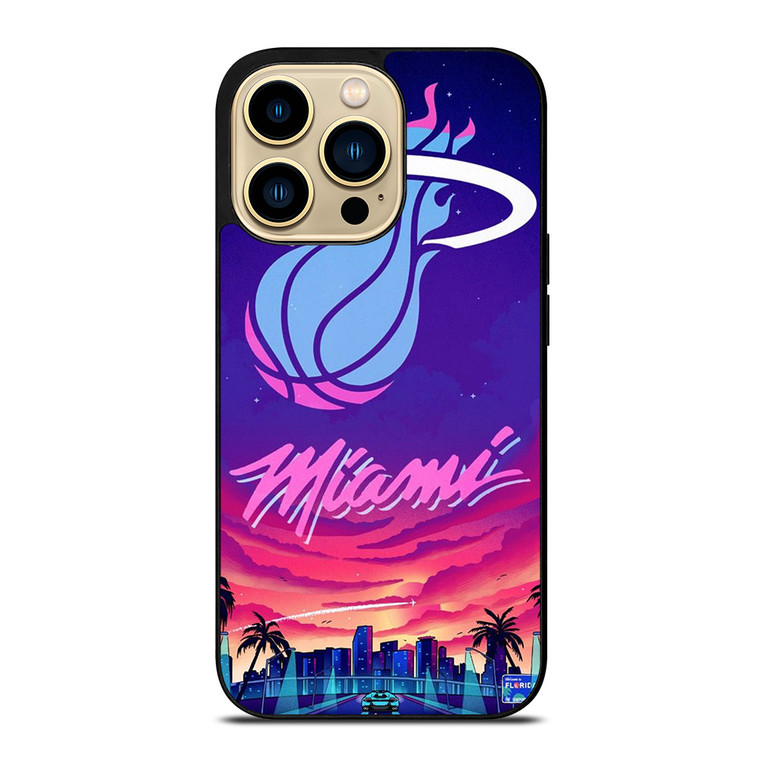 MIAMI HEAT BASKETBALL TEAM LOGO iPhone 14 Pro Max Case Cover