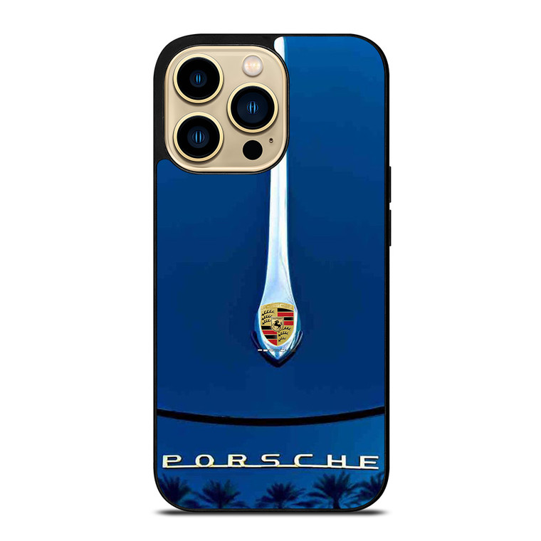 PORSCHE CAR LOGO HOOD EMBLEM iPhone 14 Pro Max Case Cover