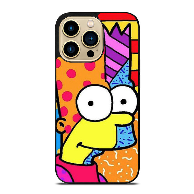 ROMERO BRITTO BART SIMPSONS ART iPhone 14 Pro Max Case Cover