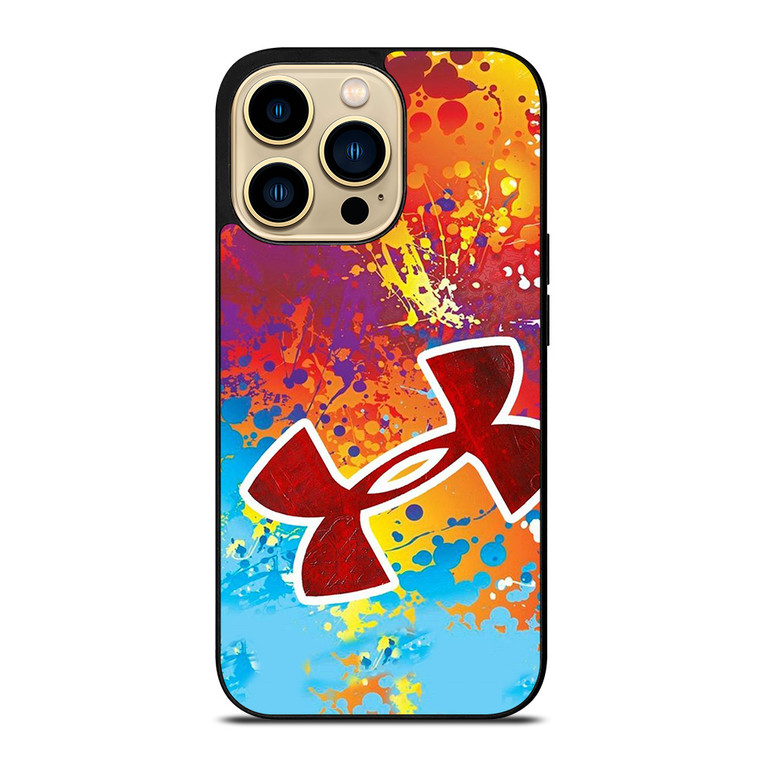 UNDER ARMOUR LOGO COLORFUL PAINT iPhone 14 Pro Max Case Cover