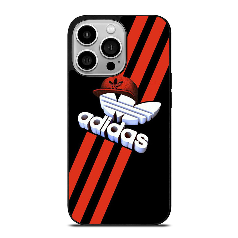 ADIDAS LOGO RED HAT iPhone 14 Pro Case Cover