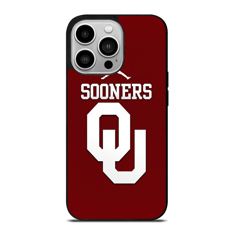 AIR JORDAN OKLAHOMA SOONERS UNIVERSITY FOOTBALL TEAM LOGO iPhone 14 Pro Case Cover