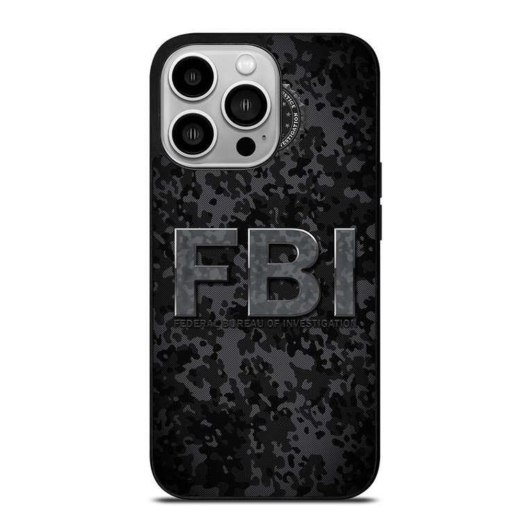 FBI LOGO CAMO iPhone 14 Pro Case Cover FBI LOGO CAMO iPhone 14 Pro Case Cover
