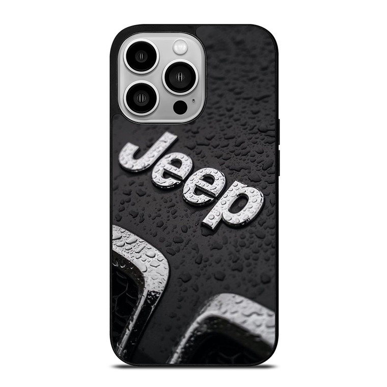 JEEP CAR LOGO UNDER RAIN iPhone 14 Pro Case Cover
