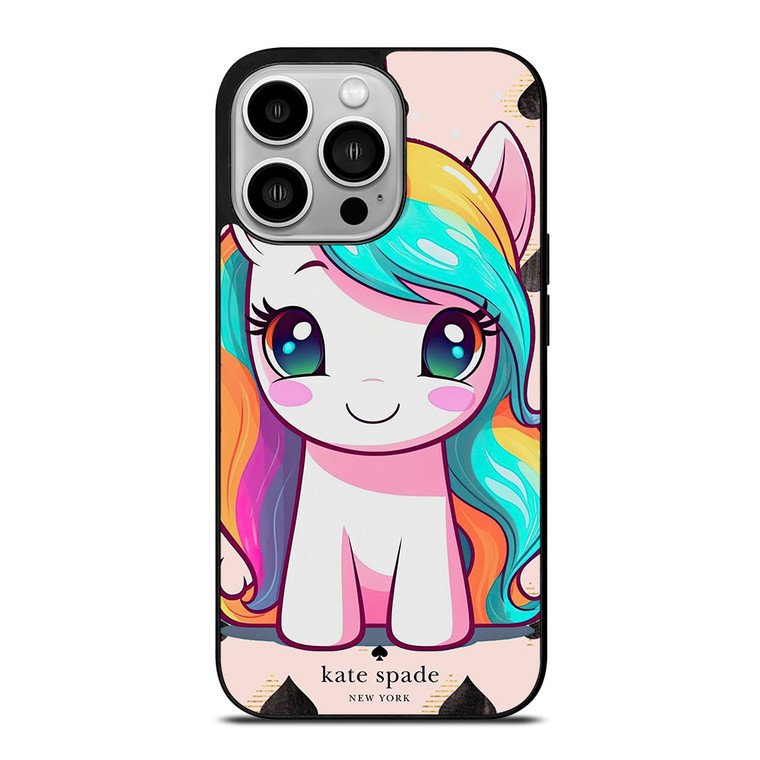 KATE SPADE NEW YORK LOGO PRETTY UNICORN iPhone 14 Pro Case Cover