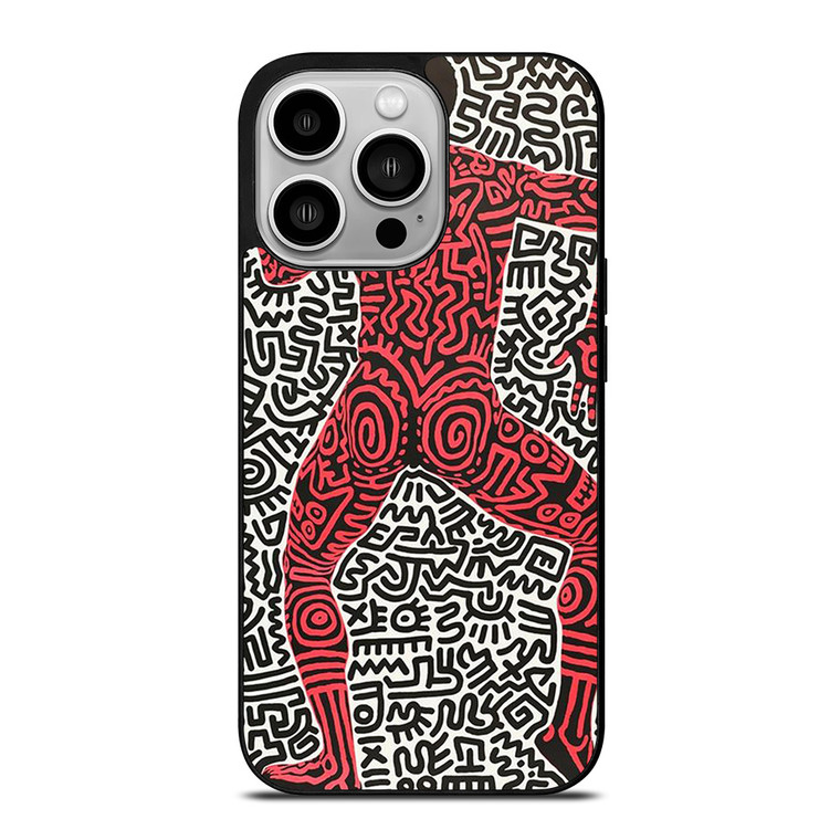 KEITH HARING ART INTO 84 iPhone 14 Pro Case Cover