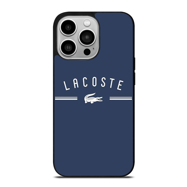 LACOSTE CROC LOGO BLUE iPhone 14 Pro Case Cover