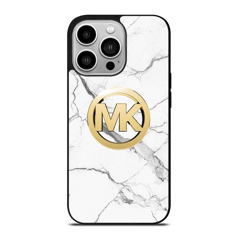 MICHAEL KORS MK LOGO ON MARBLE iPhone 14 Pro Case Cover