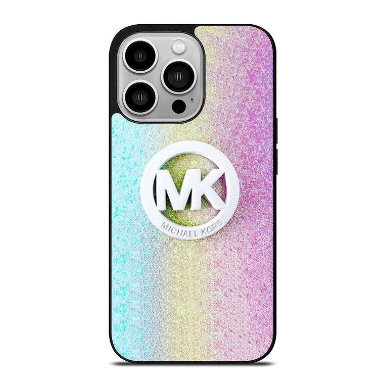 MICHAEL KORS MK LOGO RAINBOW iPhone 14 Pro Case Cover