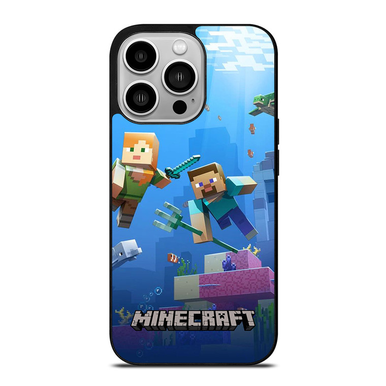 MINECRAFT GAMES UNDER WATER iPhone 14 Pro Case Cover