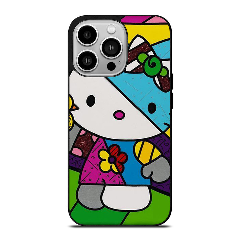 ROMERO BRITTO HELLO KITTY ART iPhone 14 Pro Case Cover