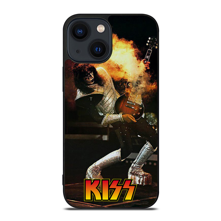 ACE FREHLEY KISS GUITAR FIRE iPhone 14 Plus Case Cover