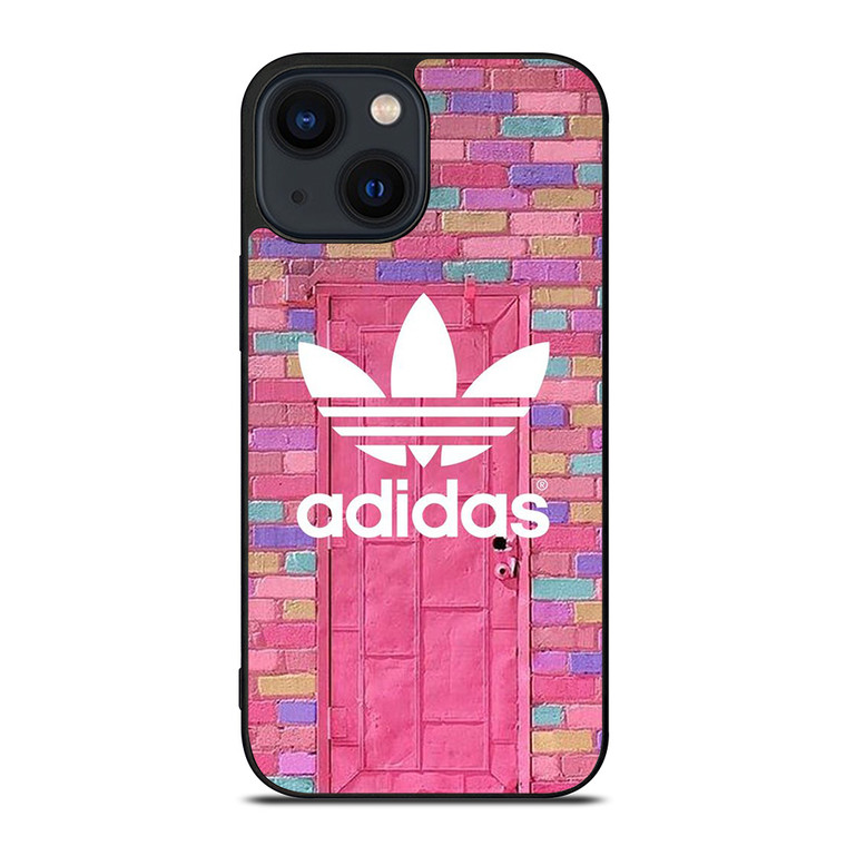 ADIDAS LOGO PINK WALL iPhone 14 Plus Case Cover