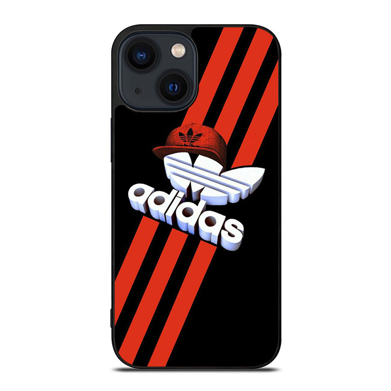 ADIDAS LOGO RED HAT iPhone 14 Plus Case Cover
