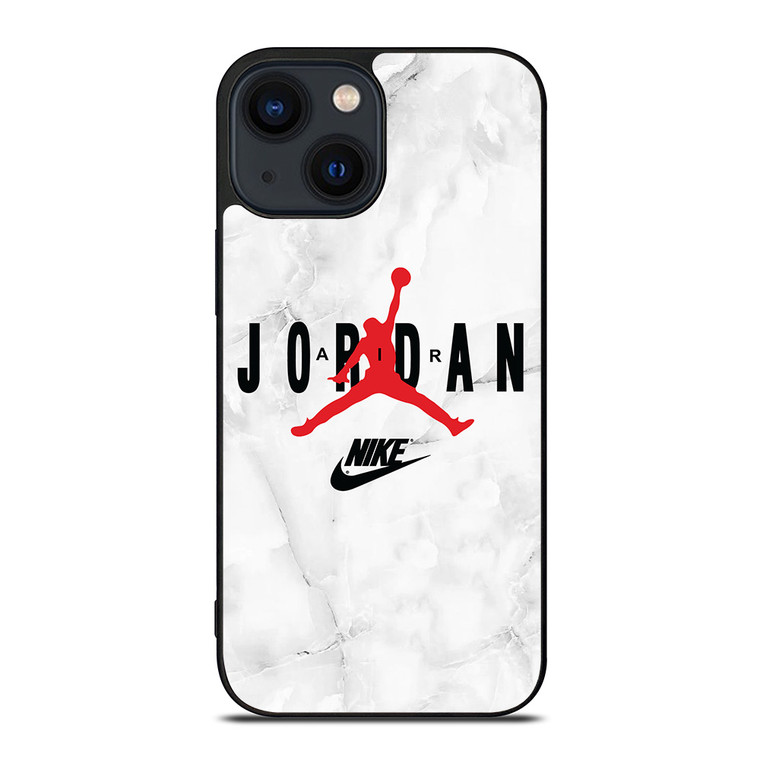 AIR JORDAN NIKE SHOES LOGO MARBLE iPhone 14 Plus Case Cover