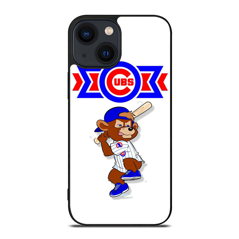 CHICAGO CUBS LOGO BASEBALL TEAM MASCOT iPhone 14 Plus Case Cover