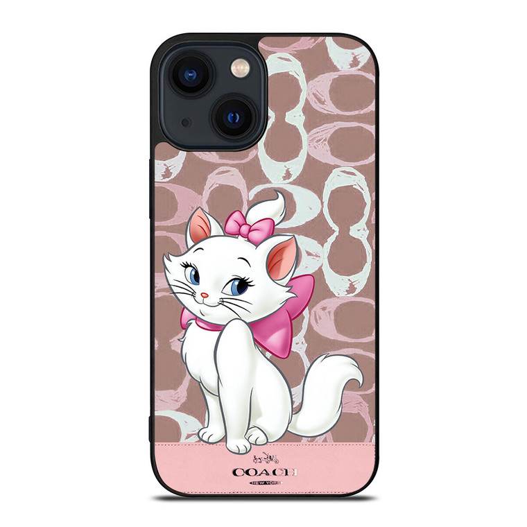 COACH NEW YORK LOGO MARIE ARISTOCAT DISNEY iPhone 14 Plus Case Cover