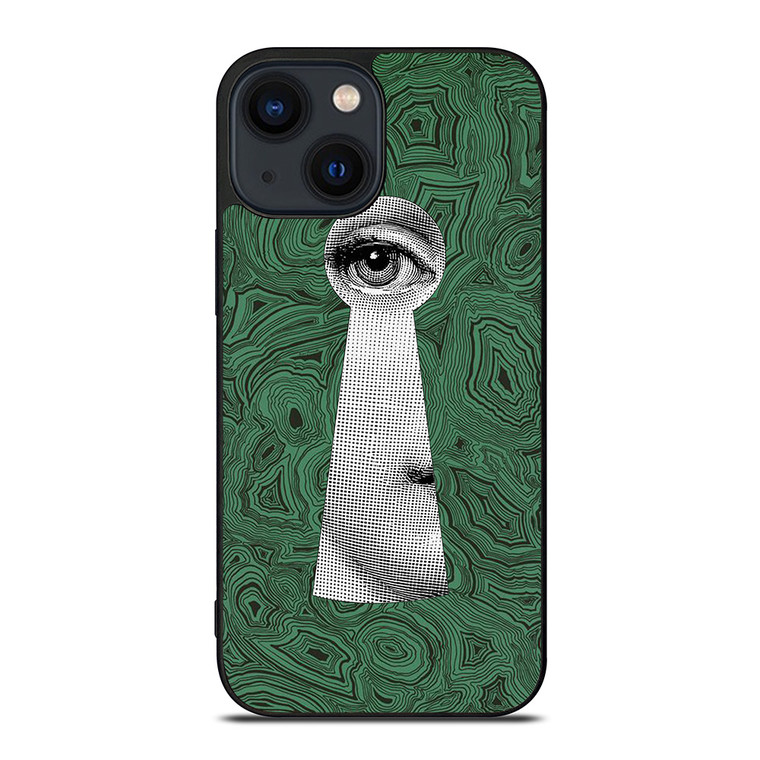 FORNASETTI MALACHITE EYE KEY iPhone 14 Plus Case Cover